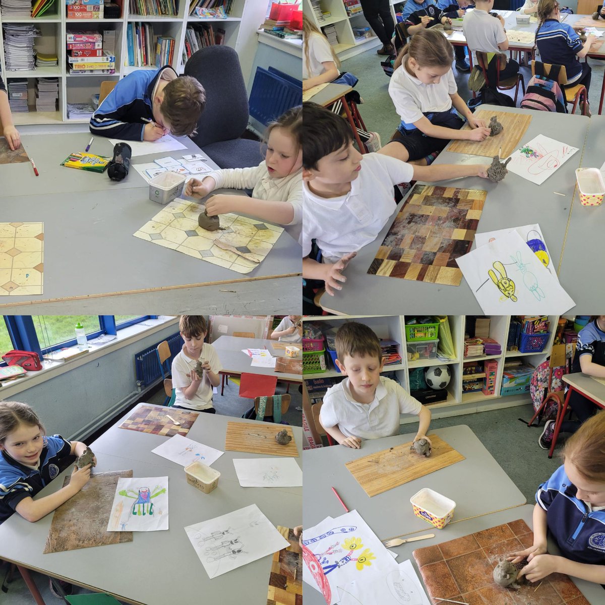 mooncoinprimary's tweet photo. Ms. Phelan's 2nd class making clay aliens and having lots of fun painting their masterpieces 👽 🎨 #theplanetofmars #thesolarsystem #space https://t.co/1AQaytuOSD