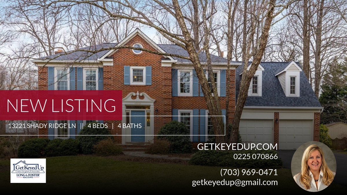 GetKeyedUp's tweet photo. 📍 New Listing 📍 Take a look at this fantastic new property that just hit the market located at 13221 Shady Ridge Ln in Fairfax. Reach out here or at (703) 969-0471 for more information

Cristina Dougherty
703-969-0471 https://t.co/OCH3nClysB https://t.co/IN8QjfVcVC
