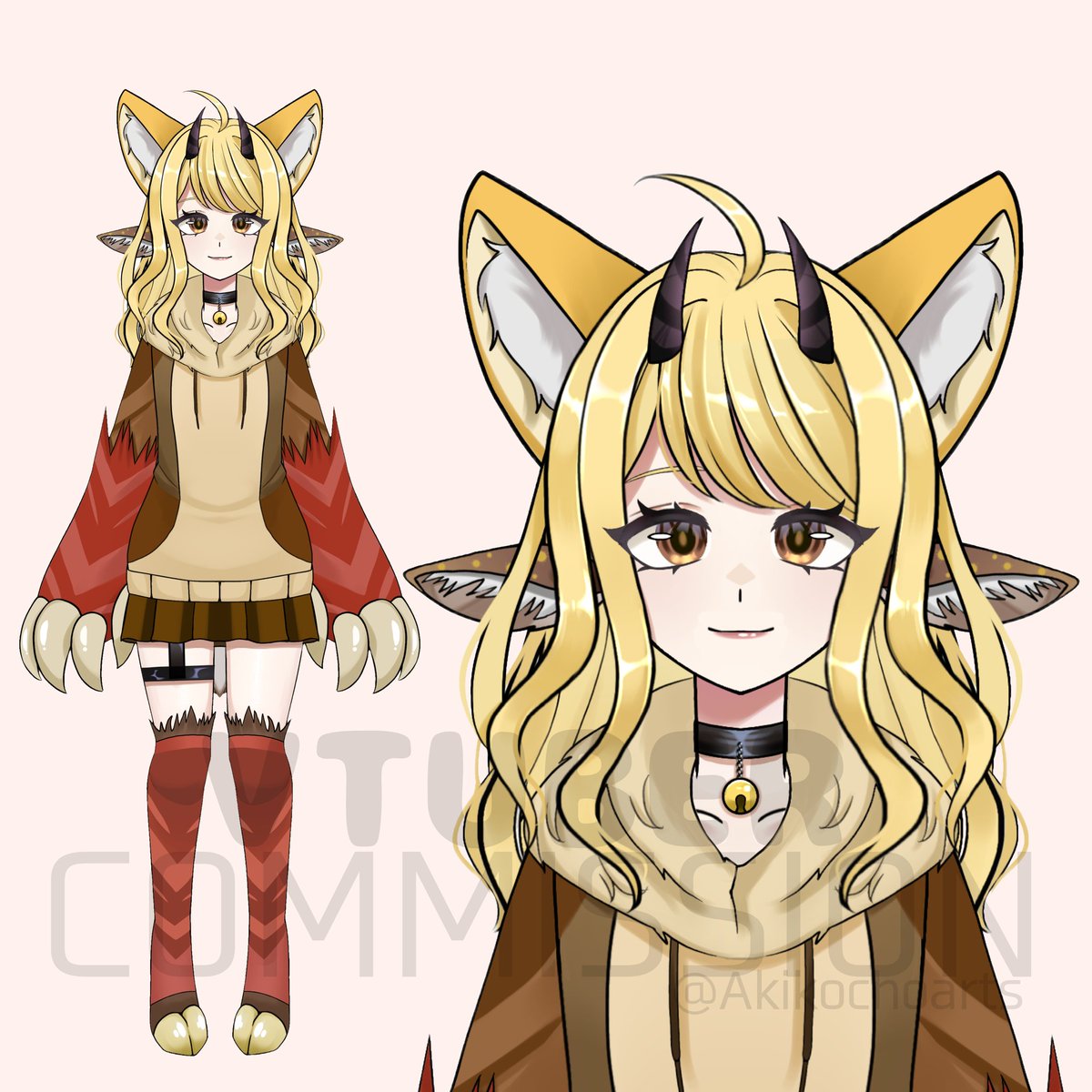 Akikochoarts's tweet image. I made a vtuber model for the first time (⁠≧⁠▽⁠≦⁠)!!❤️Big Thanks to @methiart for helping and guiding me from the beginning&amp;lt;3

#Vtuber #Vtubercomm #Commission