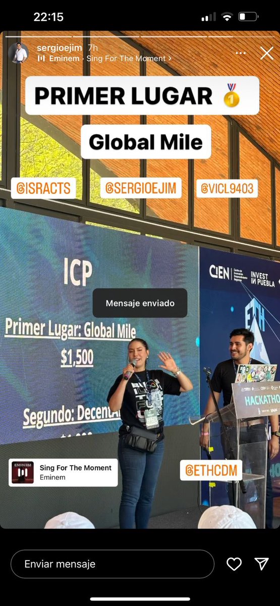 Que gran experiencia tuvimos en el <a href="/ETHCincoDeMayo/">ETH Cinco De Mayo 🔜 Devconnect</a> , muchas gracias por todo el apoyo, sin ustedes chicos de @lazonatres no hubiéramos alcanzado ese primer lugar! 🥇Es un triunfo compartido 🏆