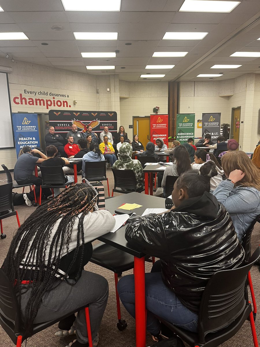 EWirtzberger's tweet photo. Week 2 of Careerpalooza for our @Seneca_FA focused on careers in healthcare 🩺🩻🏥  Heard from firefighters, respiratory therapists, nurses, drs, physical therapists, &amp; athletic trainers. Also toured the @Seneca_High lab &amp; learned CPR ❤️💛 #SenecaSoars #YouCantBeItIfYouCantSeeIt https://t.co/DgvGXd6duM