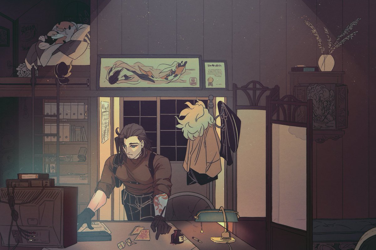 background practice based on my previously drawn #JosuijiArt