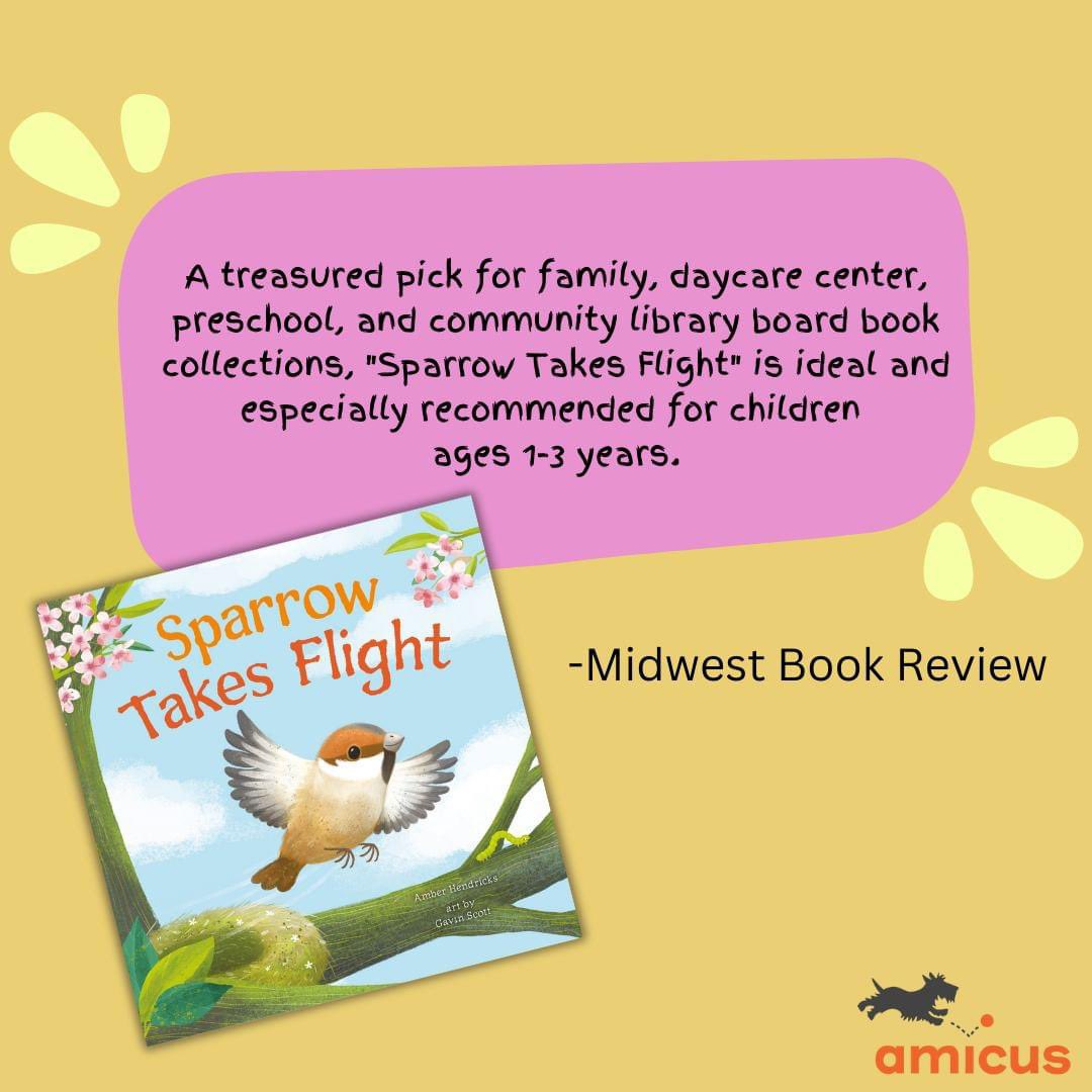 More lovely reviews coming in for Sparrow Takes Flight and Nature's Architects, words by me, art by Gavin Scott, and published by Amicus! Flying onto shelves 3/12/24! 🙏 #kidlit #kidlitart #WritingCommunity