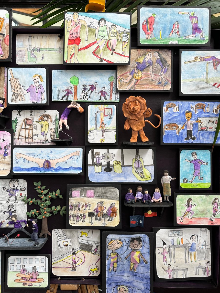 This beautiful community #artwork, on show in the Junior School at Glen Waverley, showcases the personal memories and highlights of our Prep to Year 6 students during 2023 within the theme 'who we are'. What a wonderful representation of who we are at Wesley!
