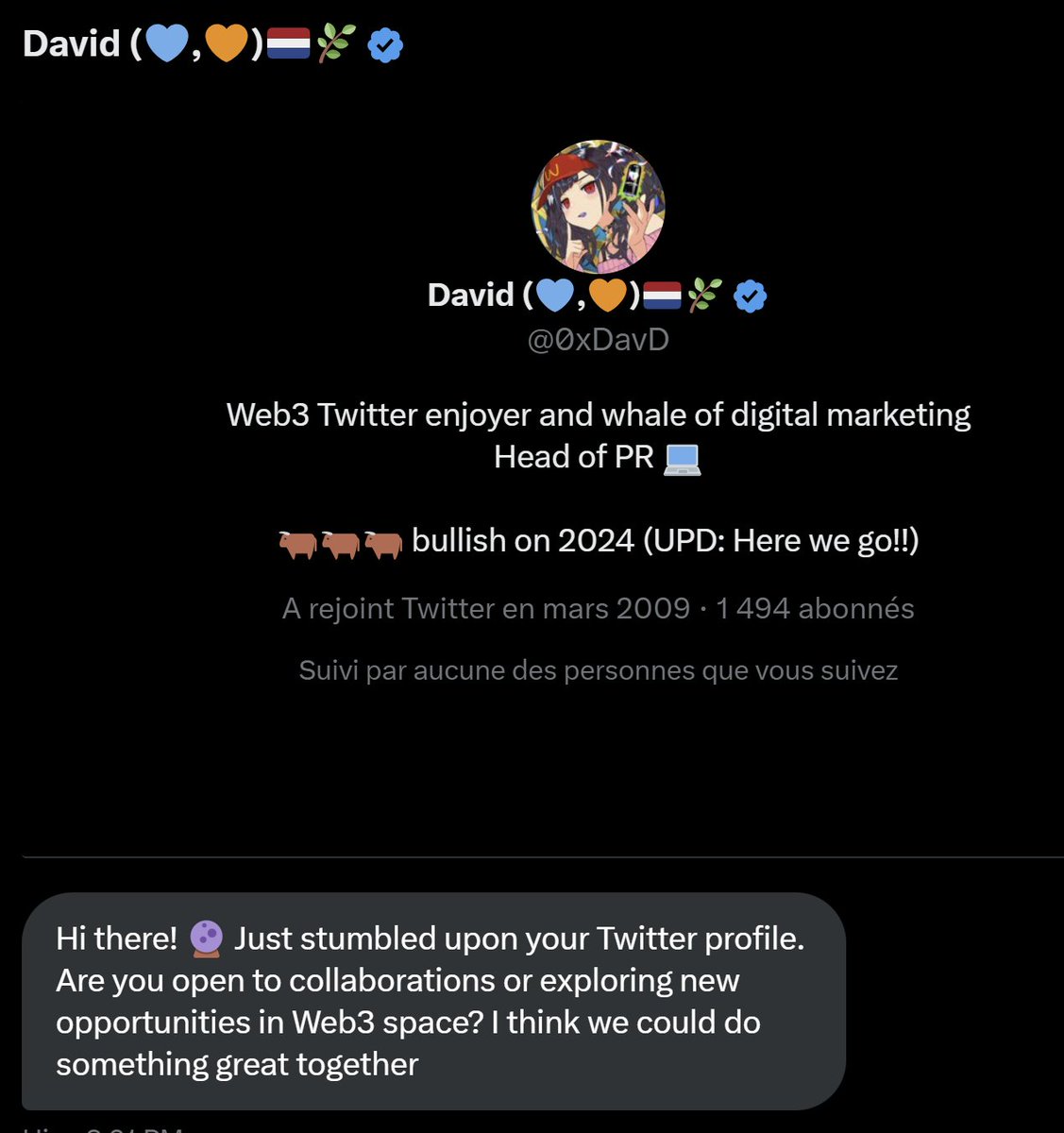 Sorag__'s tweet photo. I'm currently being targeted by scammers.

Too bad they don't communicate, same catch phrase😂

Take care

tbh this is very well designed, website, discord, etc... https://t.co/R6pxJ0svNV