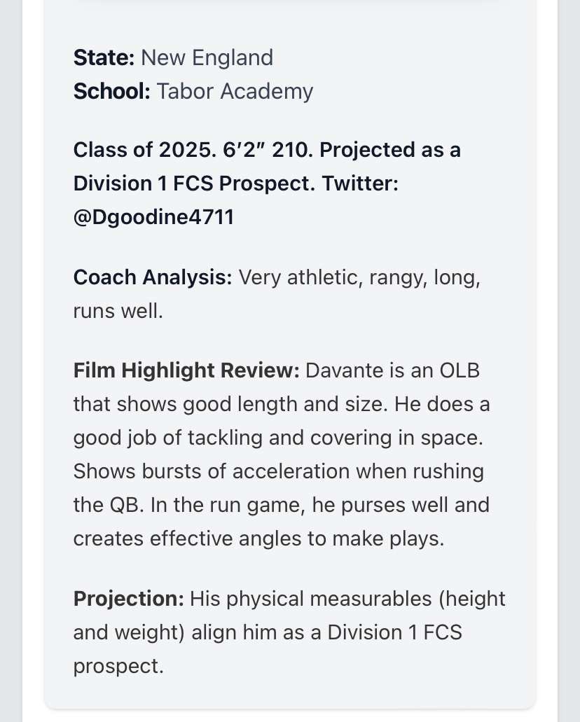 Dgoodine4711's tweet photo. Thank you for the write up @BrianPhillips13 @PRZ_CoachSilva @CoachJeffMoore @TASeawolfFB #AGTG #RideTheWave https://t.co/NQKHM76pce