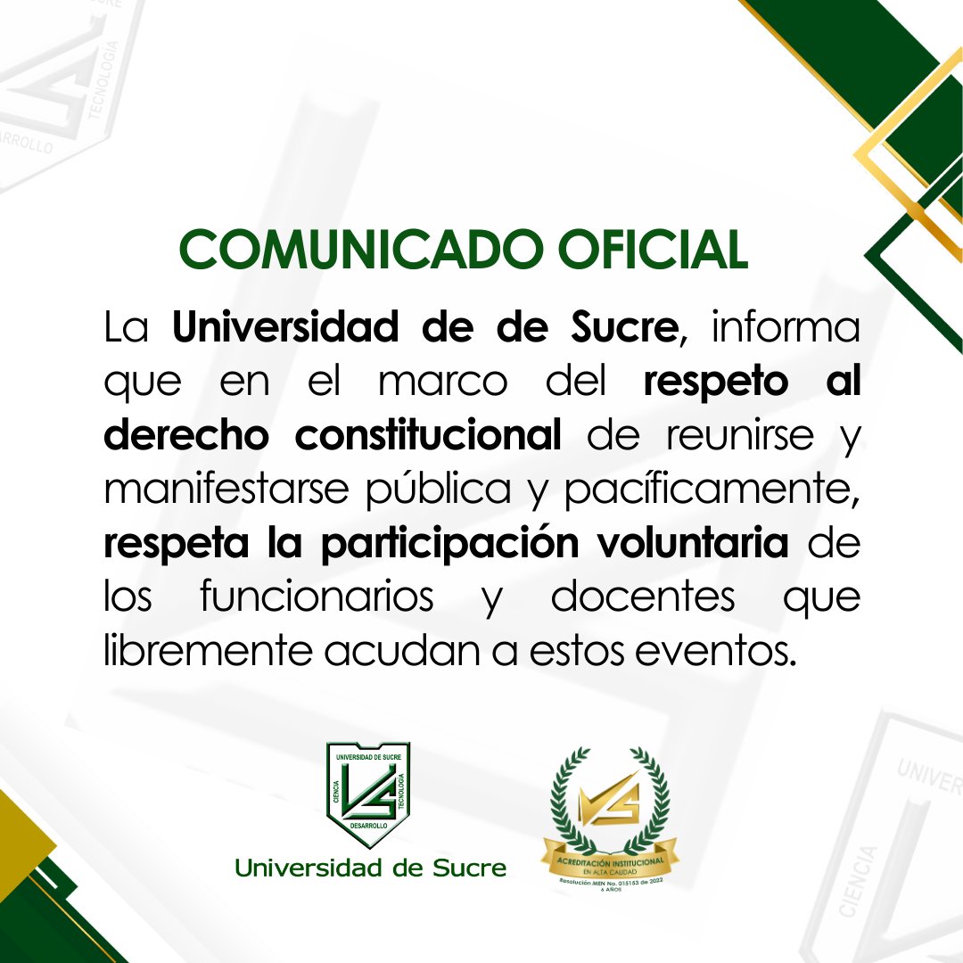 Unisucre's tweet photo. #comunicadooficial #unisucre https://t.co/yB8f1aVMrb