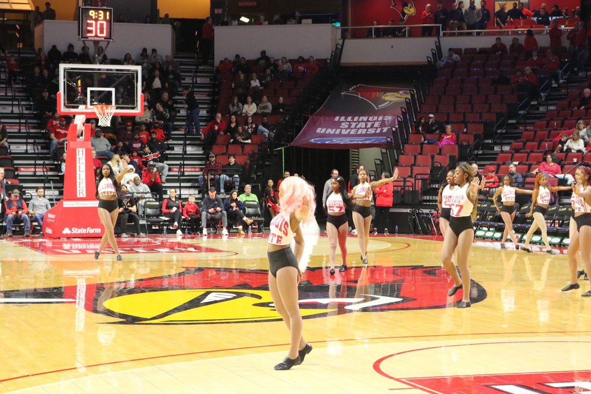 EVENT RECAP🚨 The RedElite Dolls did their first big performance of the semester during halftime at the Redbird vs UIC basketball game. The team made history in 2022 by becoming the first Black majorette group to perform at ISU athletic events. 
<a href="/redelitedolls/">Red Elite Dolls</a>