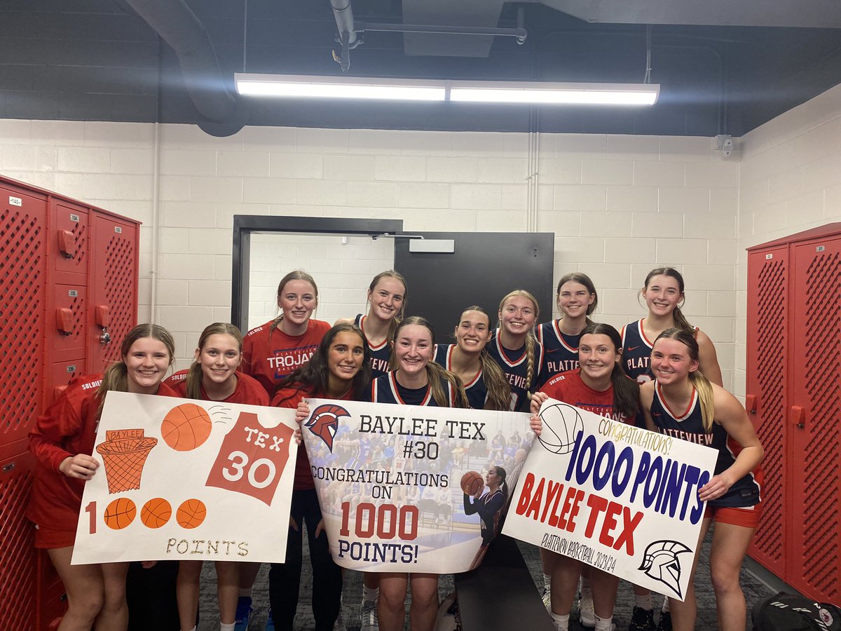Huge congratulations to @baylee_tex on scoring her 1,000pt!! #letitfly #1sec