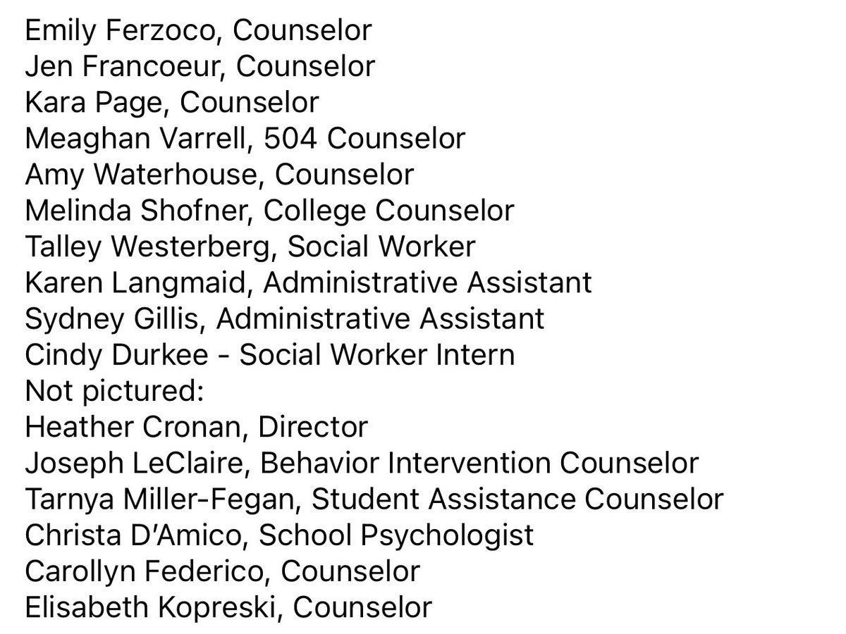 Winnacunnet's tweet photo. This week is National School Counseling week! Please help us recognize our amazing school counselors and the rest of our counseling team! https://t.co/GrE6IvUHxw