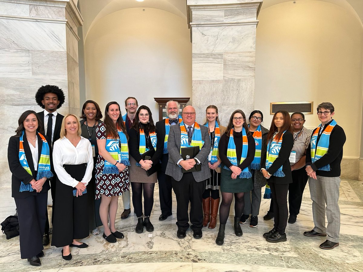 MelanieBurch's tweet photo. @FauquierHabitat joined @Habitat_org, Habitat Virginia, and Virginia affiliates visiting @timkaine @MarkWarner @JenniferWexton and @RepBenCline discussing ways to increase affordable homeownership opportunities #CostofHome https://t.co/hBMGZ8DKkz
