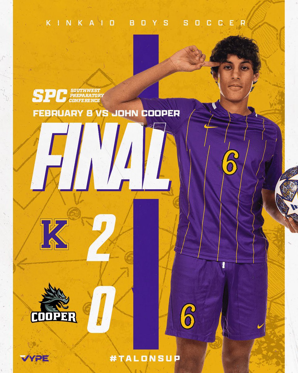 And with that, Boys’ Soccer is heading to the Semifinals and taking on AWTY tomorrow! Goals by G. Petersen and J. Miranda 💛💜⚽️ #TalonsUp #GoFalcons #FPRD #ItsAGreatDayToBeAFalcon #KinkaidSoccer