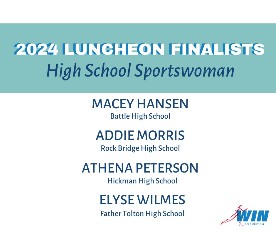 Our luncheon is less than TWO WEEKS AWAY, which means its time for us to shine a little light on our finalists... starting with High School Sportswoman of the Year! MEET OUR FINALISTS! Celebrate and honor them at our annual luncheon. Snag your tickets at winforcolumbia.com