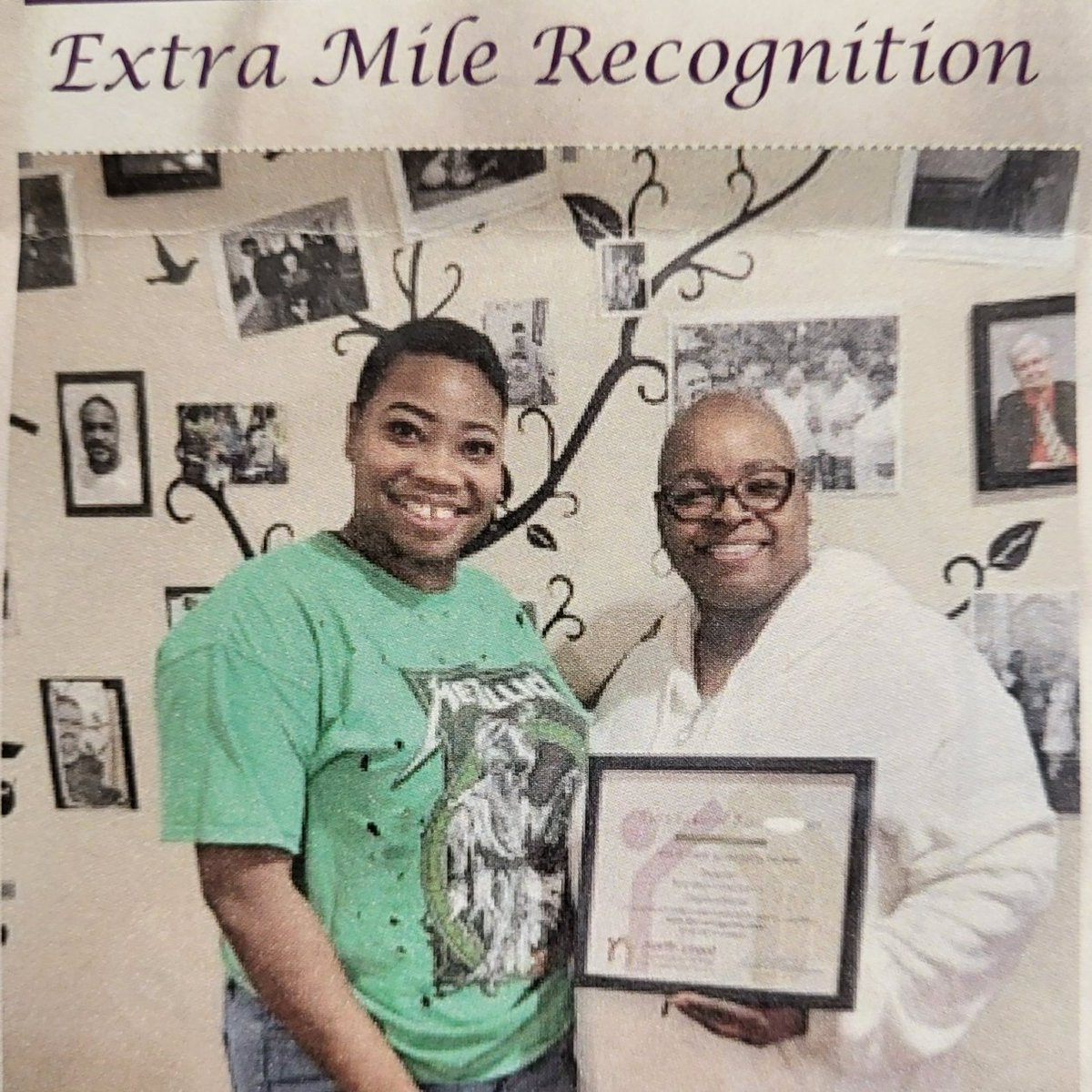 WeLoveRoseMary's tweet photo. Rose-Mary Edgewood home employees received the North Coast Community Homes Extra Mile Recognition for going above and beyond in providing a safe and accessible home for our residents. Congratulations to our Rose-Mary Edgewood employees and thank you NCCH! #TBT #ThankfulThursday https://t.co/m8ouT4sRdQ