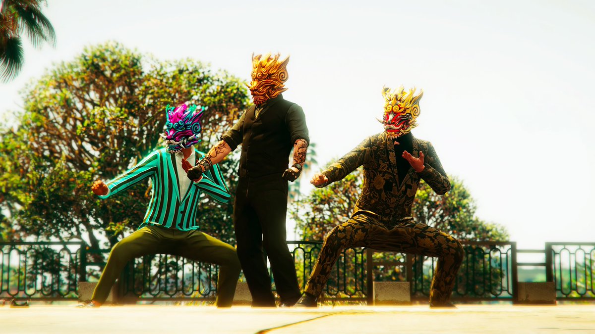 InfinityNEXUS9's tweet photo. 🐉Three types of masks🐉

#GTA5 #GTAOnline #gtaオンライン #RockstarEditor #RockstarGames https://t.co/SfzR8Q4Eo8