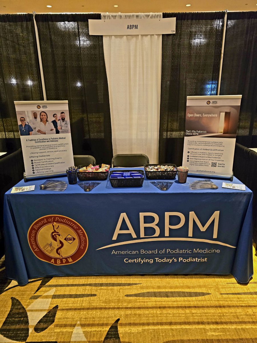 podiatryboard's tweet photo. Come say hello at the North Carolina Foot &amp; Ankle Society Winter Scientific Seminar! Now through Saturday, we'll be at booth 124 for all your questions CAQs, In-Training, Board Certification, and beyond! We can't wait to see you! #podiatryboard #podmed #podiatricmedicine #abpm https://t.co/rccEYPHIT6