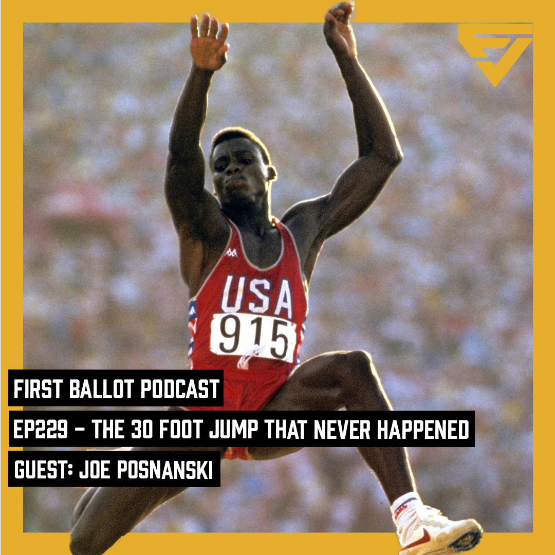 NEW POD: More than 2 Toyota Tercels. And more than 4 Victor Wembenyama’s. Like dunking from the 3 point line. Sports journalist and author, @JPosnanski joins to talk Carl Lewis’ 30 foot jump and the greatest battle in long jump history. linktr.ee/firstballothof … 🧵