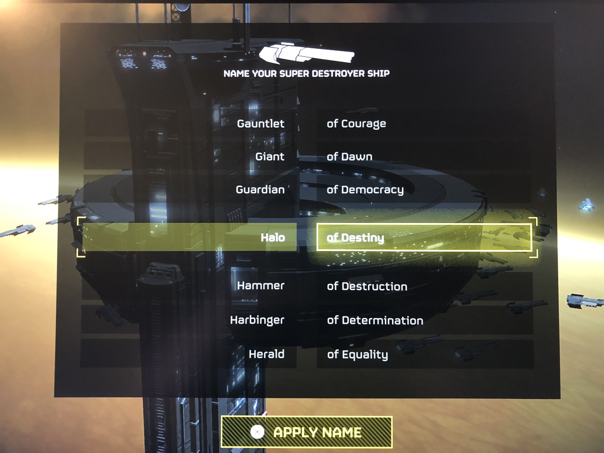 Alex Wakeford on X: &ldquo;I have a really great ship name in Helldivers 