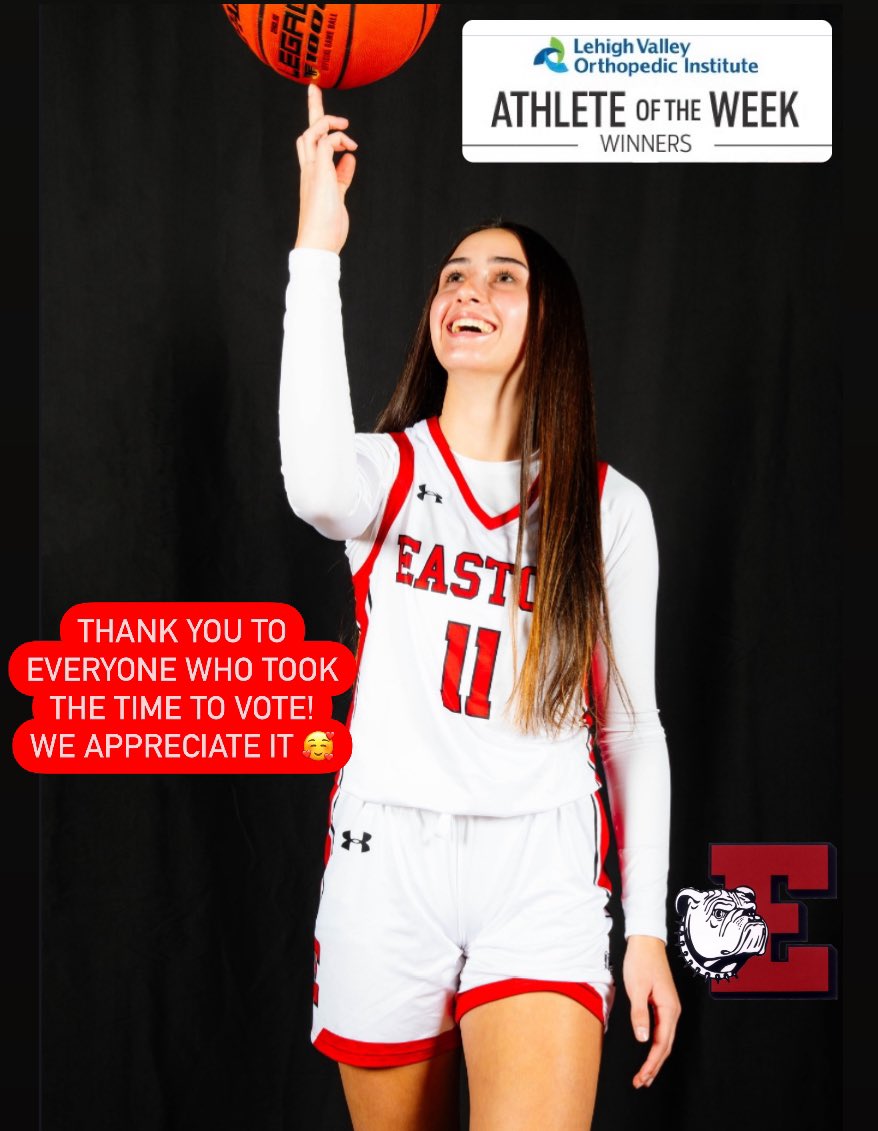 Easton Girls Basketball (@girlseaston) on Twitter photo 🌟Congratulations to our #11 <a href="/MalloryElias11/">Mallory Elias</a> and thank you to everyone who voted for her!!
We are ROVER PROUD!!
Congratulations to <a href="/CiciHernandez11/">Cici Hernandez</a> & <a href="/MadisonSiggins/">Madison Siggins</a> for being nominated this week!
The Lehigh Valley has a lot of talented young ladies! ❤️🐾🏀 🌟Congratulations to our #11 <a href="/MalloryElias11/">Mallory Elias</a> and thank you to everyone who voted for her!!
We are ROVER PROUD!!
Congratulations to <a href="/CiciHernandez11/">Cici Hernandez</a> & <a href="/MadisonSiggins/">Madison Siggins</a> for being nominated this week!
The Lehigh Valley has a lot of talented young ladies! ❤️🐾🏀