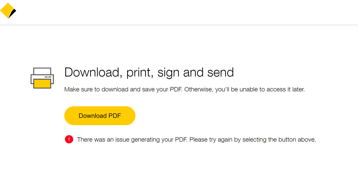 Frank_08's tweet photo. @CommBank You really like to make it hard don't you? First I had to call to get the link to the discharge form and now it won't complete... Reason 6 I'm leaving you. https://t.co/POLV4fJfDW