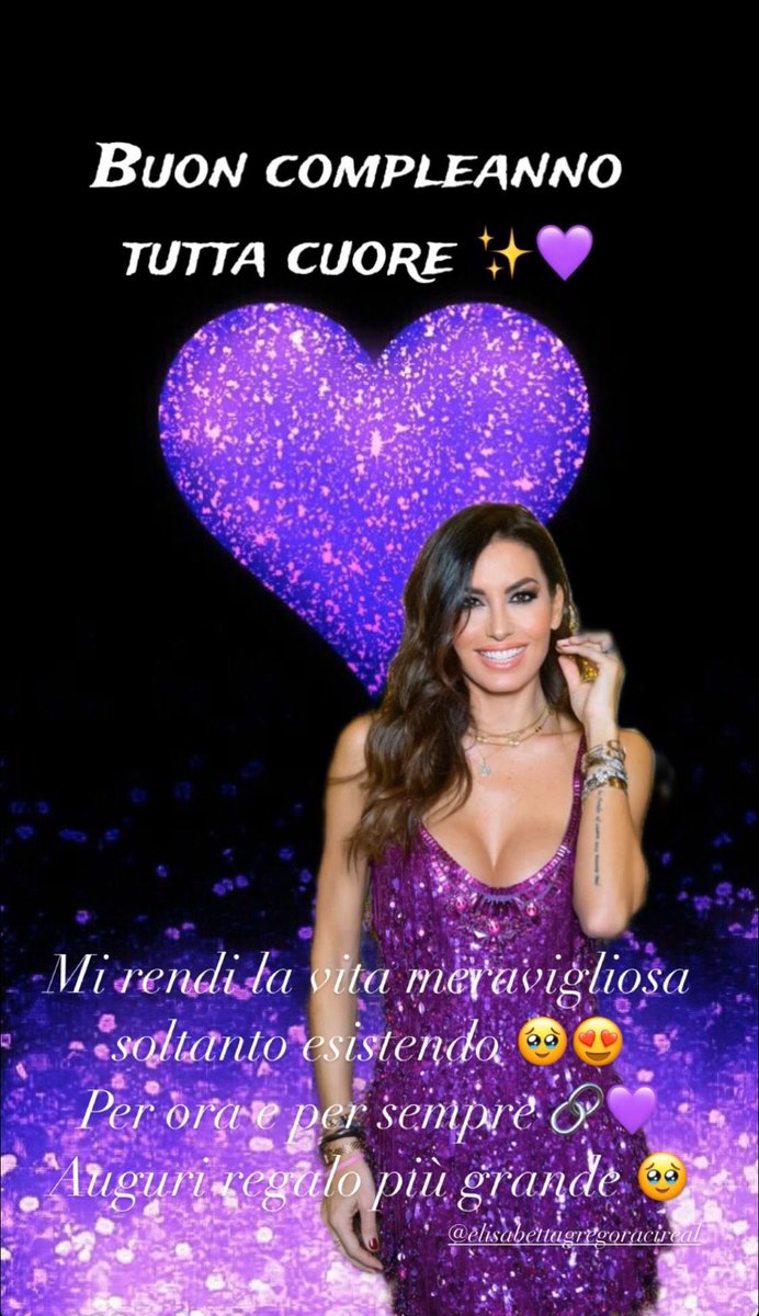 Custoderoberta1's tweet photo. Rendi la vita migliore soltanto esistendo ✨💜
Ancora tantissimi Auguri di Buon compleanno regalo più grande 🔗💜🍯

#elisabettagregoraci #eligreg https://t.co/kVoZgg4YA9