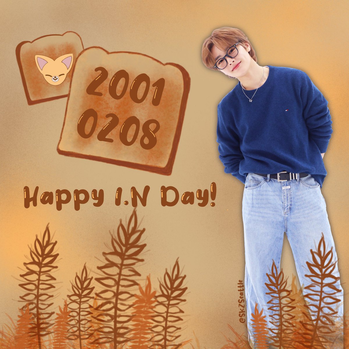 SKZSeattle's tweet photo. Happy I.N. Day! Be sure to check out our Instagram for a fun g1veaway to celebrate! 🍞 🦊 

https://t.co/pW8lQN4XEq

#SKZSeattle #StrayKidsSeattle #StrayKidsinSeattle #SeattleKpop #SeattleCupsleeve https://t.co/Zivs2WoDUc