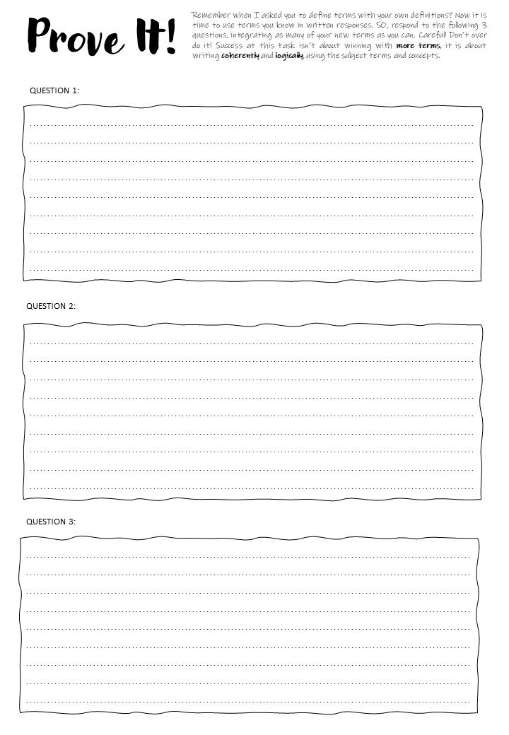 Been a while since I've posted a new one! So here is a new set of worksheets for some #retrievalpractice. This one develops terms and definitions over 3 lessons, gradually removing support/making recall harder. The finale? = Writing 😉📷 #education #teaching #historyteacher