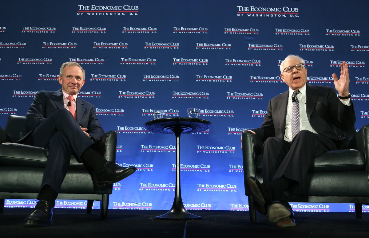Great afternoon talking with @DM_Rubenstein at @TheEconomicClub about business, technology, and the future of @HP. A big thank you to everyone at the Club for inviting me!