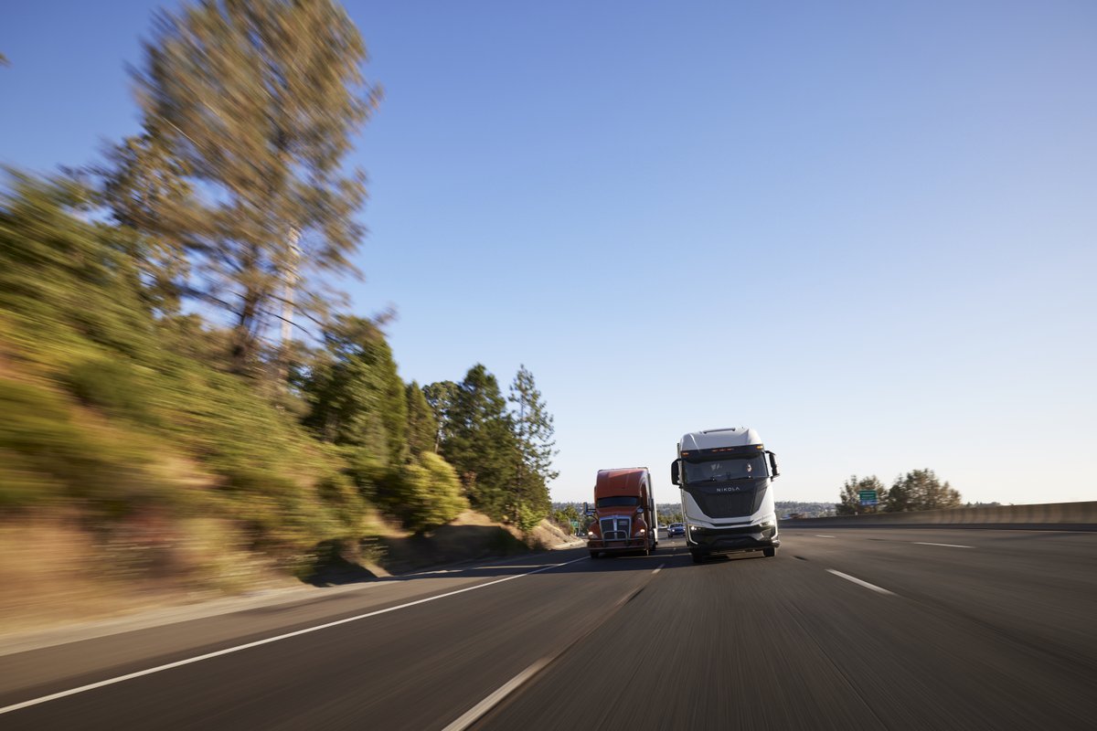 Why follow when you can lead? Drive into the future of sustainable transportation with the Nikola hydrogen fuel cell electric truck—designed with drivers in mind and a range of up to 500 miles. Revolutionize the way you move. Order yours: nikolamotor.com/dealers/ #FollowNone