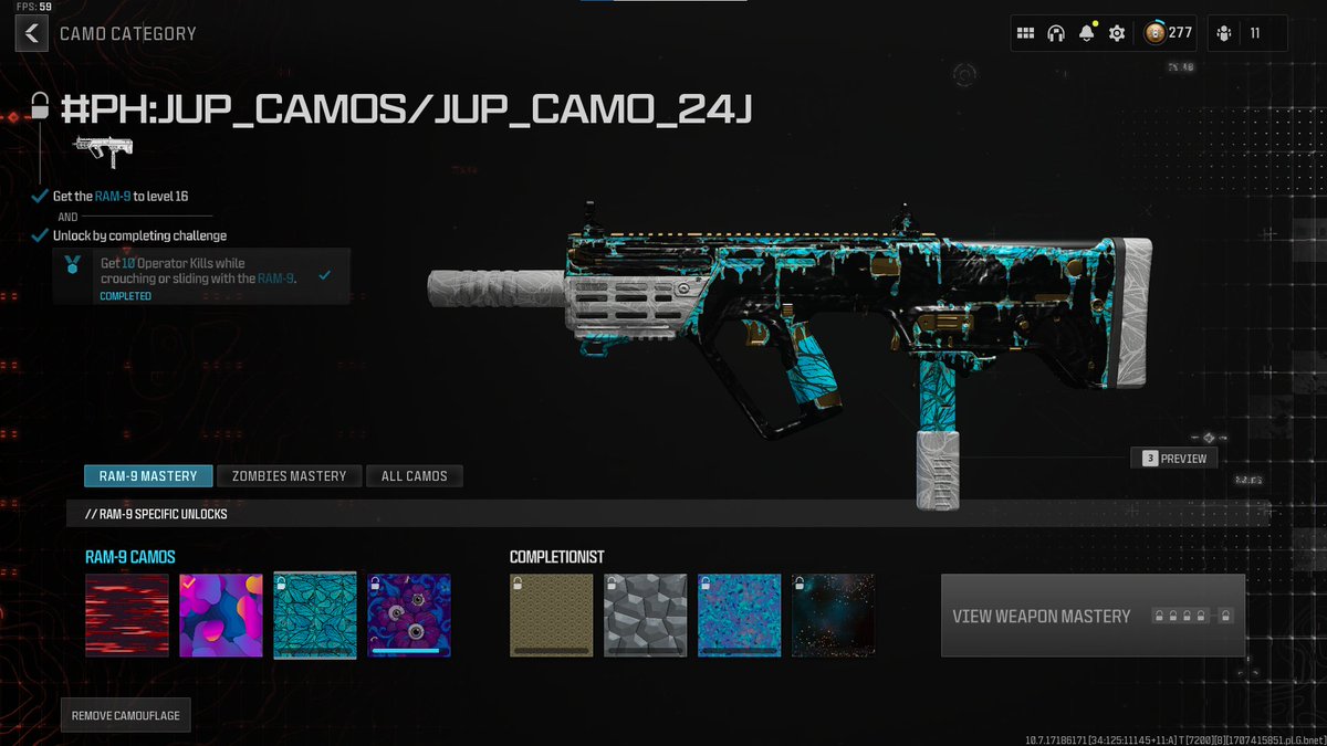 Can anyone else not unlock the third camo for the Ram-9? @CODUpdates @SHGames