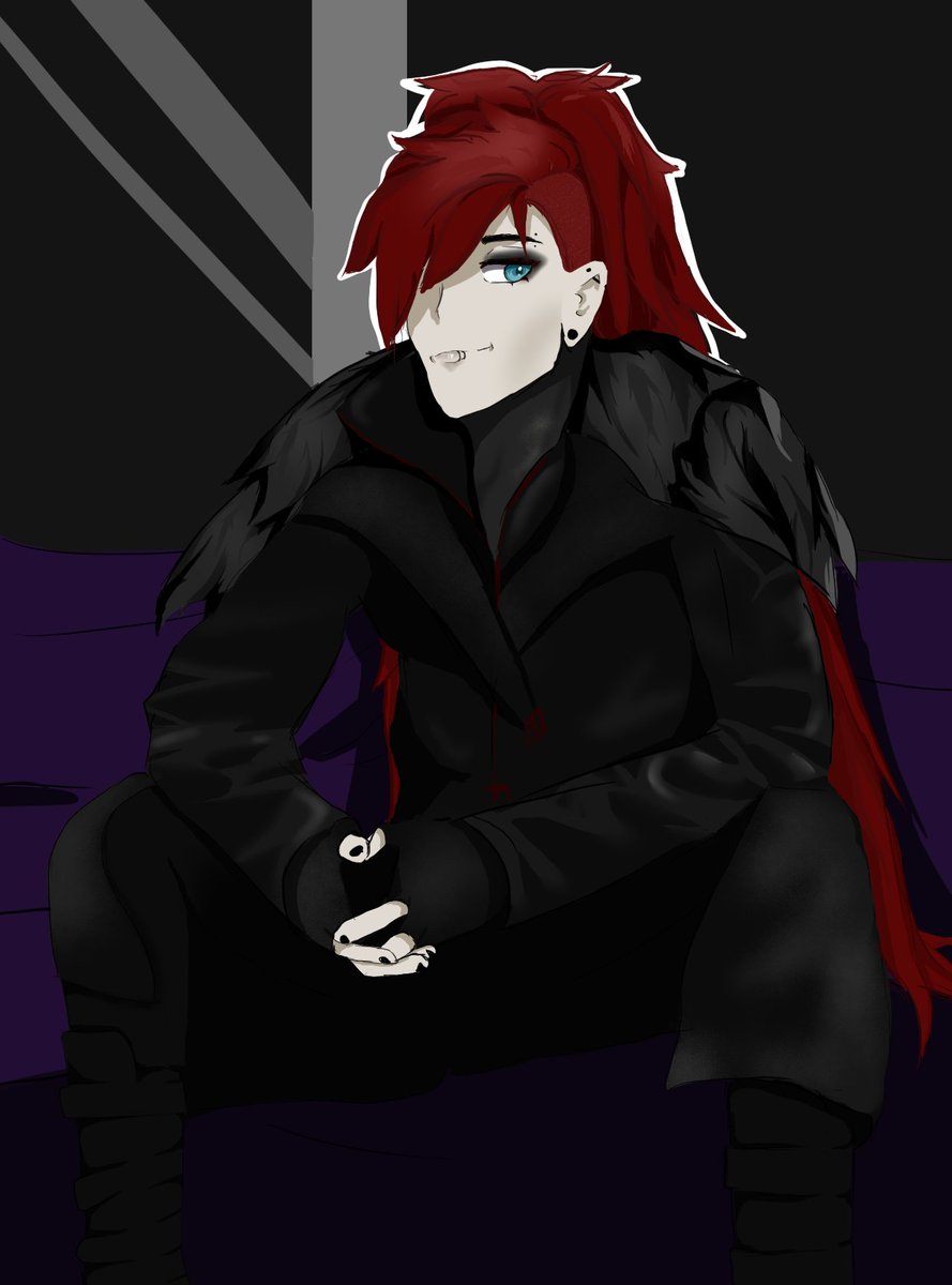 Hakuja444's tweet photo. And its done? maybe ill do more in the future too it but rn this is all your getting...>.>  

but fr tho i <3 goth men OwO

#Vtuber #HakujaArt #goth #gothmen https://t.co/aZ6e41aLlu