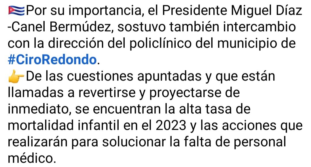Asamblea Municipal del Poder Popular Ciro Redondo. tweet media