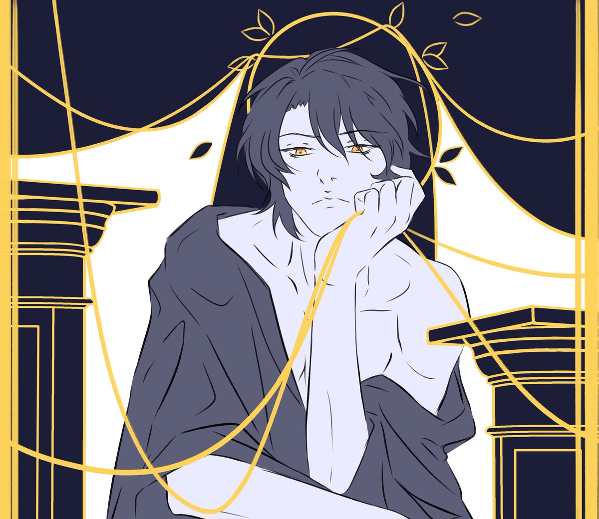 aastashiaa's tweet photo. The gold of knowledge. 
#HonkaiStarRail #DrRatio https://t.co/6ubA4vL1Wl