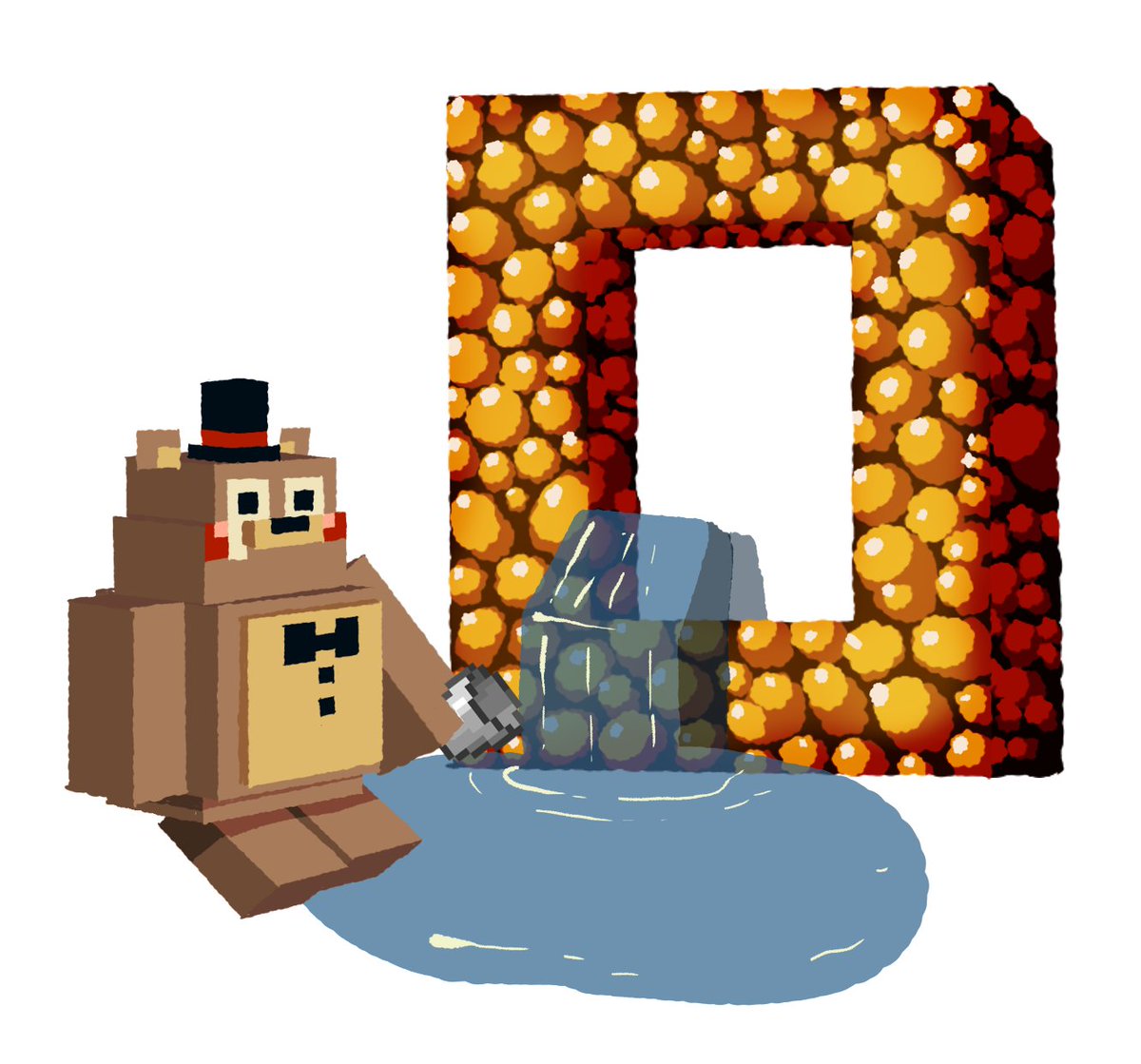 PepoPepito7's tweet photo. Gamer pain :[
#FNAF #Minecraft https://t.co/mrrfzvtU4N