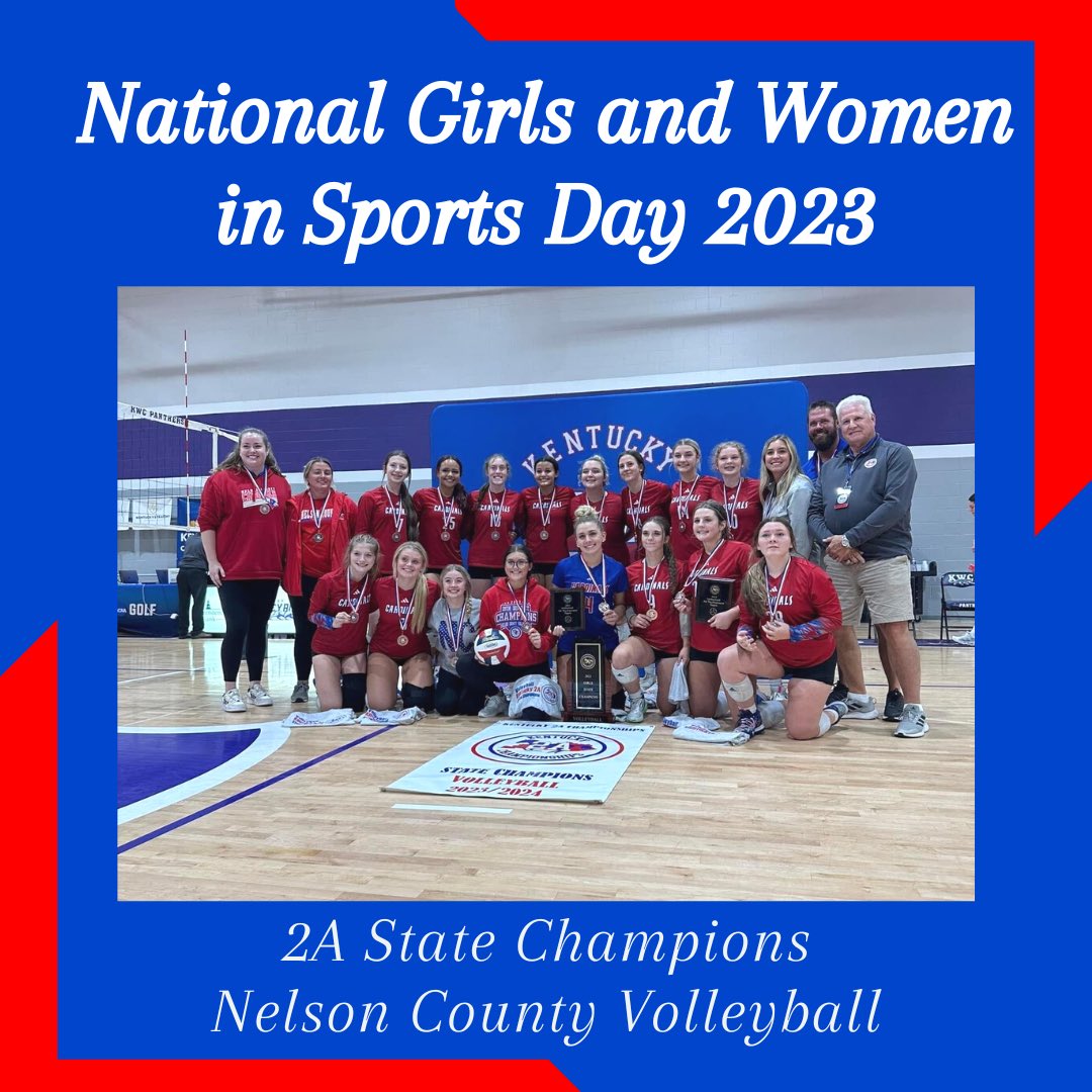 nchsladycardsvb's tweet photo. Happy National Girls and Women in Sports Day (2.7.23)

Here’s to strong women. May we know them. May we be them. May we raise them. 

So proud of this program and the young women in it! 

#fullnelson #volleyball #NGWSD https://t.co/Bc3OB2BwFY