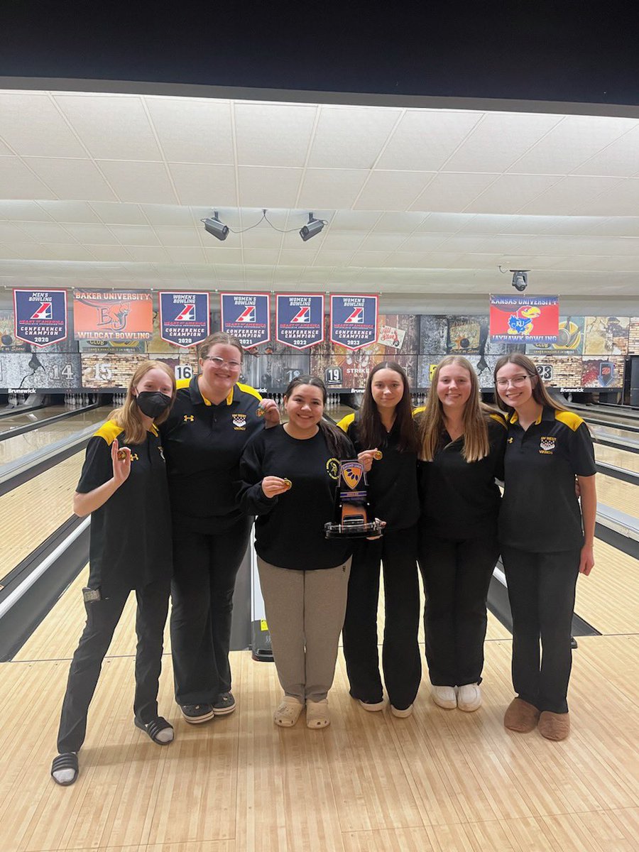 Congrats and huge shoutout to our Viking Girls Bowling team. They are your 2024 Sunflower League Champions after placing 1st at today’s SFL meet.