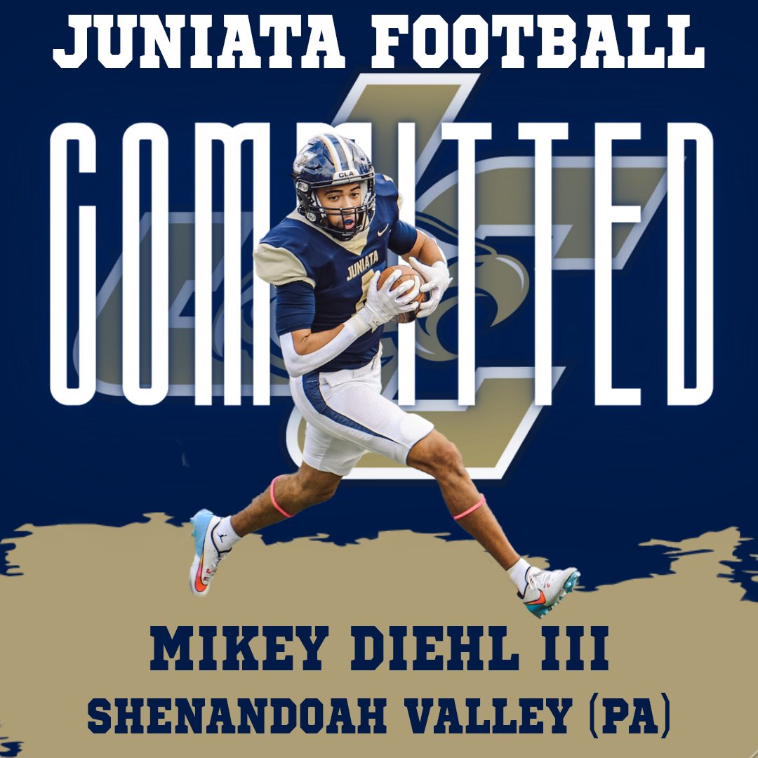 MikeDie48195570's tweet photo. After two great visits with Juniata and great conversations with Coach English and Coach Treadwell I’m beyond blessed to announce my commitment to Juniata college to excel my academic and athletic career. @JC_CoachEnglish @JuniataFootball @EJMoran1021 @CoachTreadJC @ShenQBclub https://t.co/QkjHTdFNcy