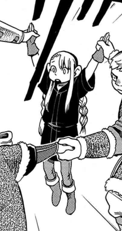 collecting panels of half-foot marcille being picked up and thrown around like she weighs nothing