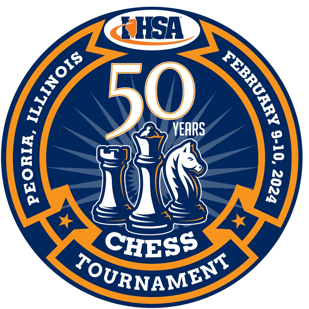 ♟️2⃣0⃣2⃣4⃣ #IHSA CHESS STATE FINALS 🏆🏅 📅 Friday & Saturday, February 8-9 📍 Peoria Civic Center ⭐️5⃣0⃣th State Final Tournament 🔗🌲 STATE FINAL LINK TREE▶️linktr.ee/ihsa_il 👕🧢 State Final gear from Minerva 📘 Download/Order State Final Program 📰 Schedule & Results