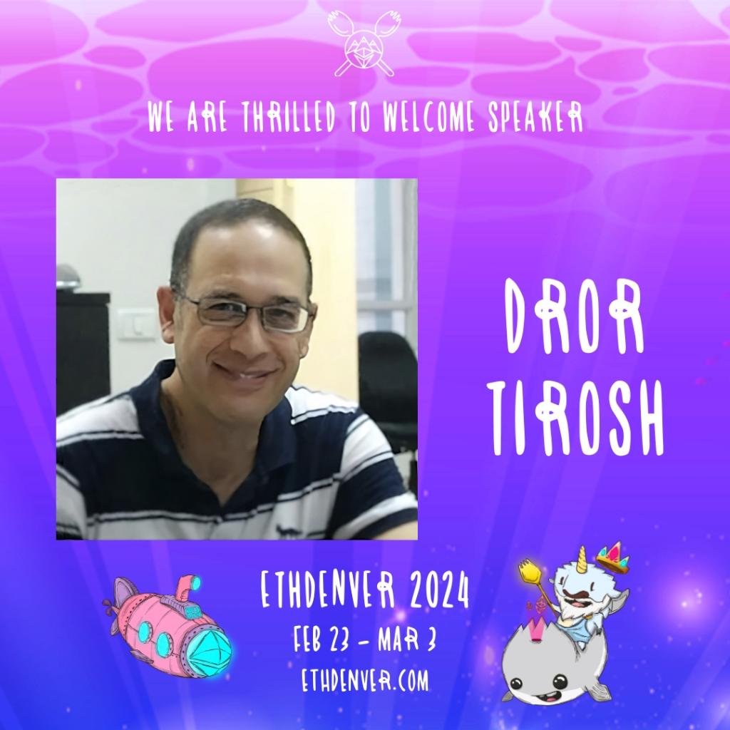 🎤 SPEAKER ANNOUNCEMENT 🟣 We are THRILLED to welcome ERC-4337 Core Team Member @drortirosh as an #ETHDenver2024 speaker!