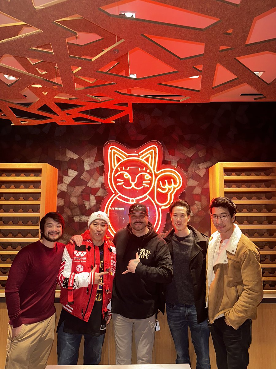 🎬 A star-studded visit at <a href="/8EastLV/">8 East</a>! 

The talented <a href="/OsricChau/">Osric</a>, known for his captivating role in ‘Supernatural’, along with <a href="/RonYuan/">Ron Yuan</a>, celebrated for his work in ‘Mulan’, the versatile Leonard Wu, who wowed audiences in ‘Marco Polo’, and the amazing <a href="/pangerz/">Chris Pang</a>, recognized from