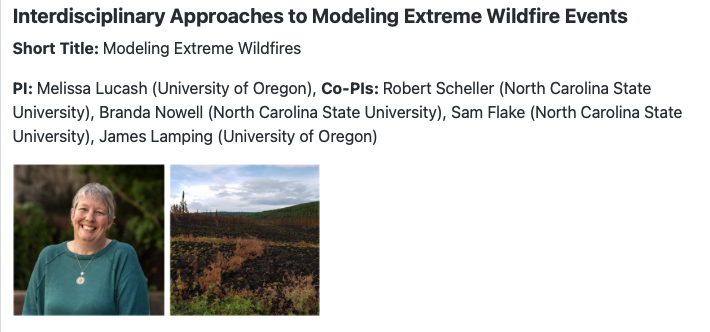 New proposal to work with #ESIIL and #NSF on modeling extreme wildfire events approved! Looking forward to working with a such a interdisciplinary group to help us improve the representation of extreme wildfire events into our landscape modeling. esiil.org/working-groups