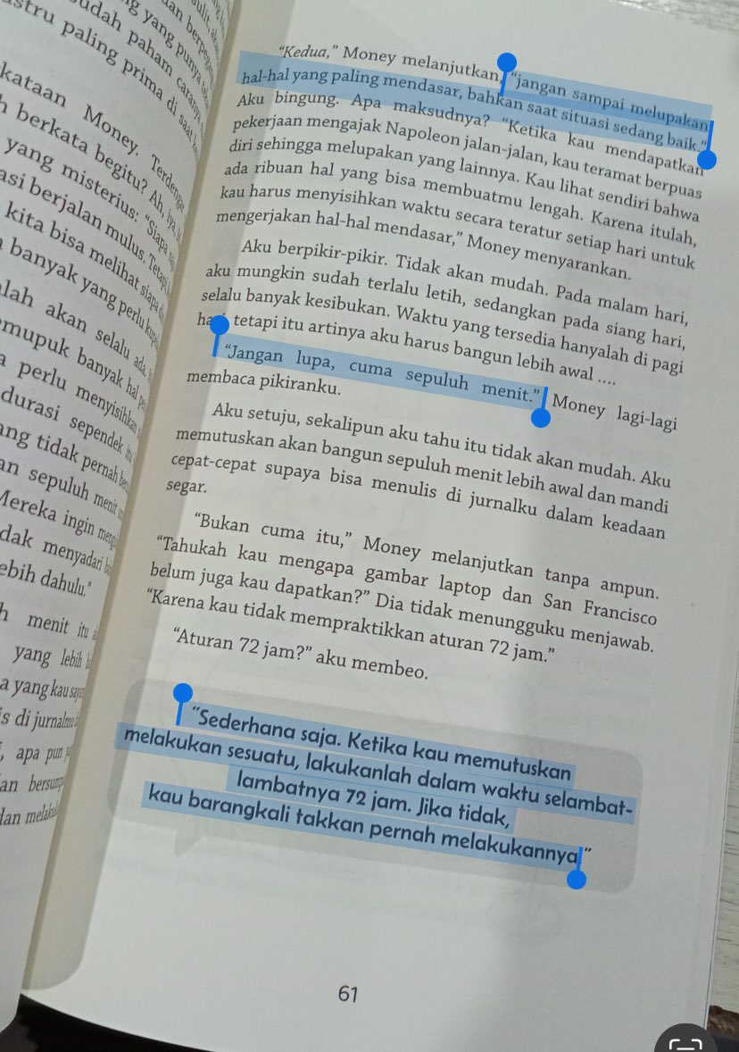 mochimaxtcha's tweet photo. Kemarin aku habis curhat ke beberapa temen ku

“Kenapa ya aku kehilangan semangat hidup lagi, padahal Alhamdulillaah Allah beri kelancaran jalan ini?”

Dan jawaban mereka sama, “Apa yang hilang dalam rutinitas mu?”

Yaa, lagi lagi karena aku melepaskan Morning Routine ku 🥺 https://t.co/ANiUsB1gHk