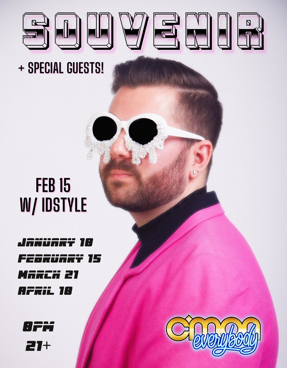 Souvenir (@souvenir_music) on Twitter photo MAMMA MIA HERE WE GO AGAIN!! So excited for ROUND 2 of my brand new residency at <a href="/cmoneverybodybk/">C'mon Everybody</a>! THURSDAY FEBRUARY 15th. Come early to catch IDSTYLE getting the party started, and get ready for some more unreleased treats😘
Grab ur advance 🎟️ now!!⬇️
link.dice.fm/KpzAUvxb2Gb MAMMA MIA HERE WE GO AGAIN!! So excited for ROUND 2 of my brand new residency at <a href="/cmoneverybodybk/">C'mon Everybody</a>! THURSDAY FEBRUARY 15th. Come early to catch IDSTYLE getting the party started, and get ready for some more unreleased treats😘
Grab ur advance 🎟️ now!!⬇️
link.dice.fm/KpzAUvxb2Gb