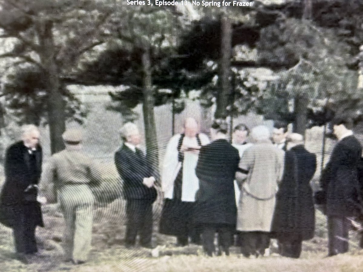 skweeeedlybop's tweet photo. @DadsArmyFans @DAThetford @BBCNews Today I stopped by “St Mathews Church Walmington on Sea” (Langford STANTA)  and raised a wee glass to the end of an era. The wall to the left is were Pikey helped to erect the unexploded bomb sign… ‘No Spring For Frazer’ Nov 1969 https://t.co/HDT9Y9GgDZ