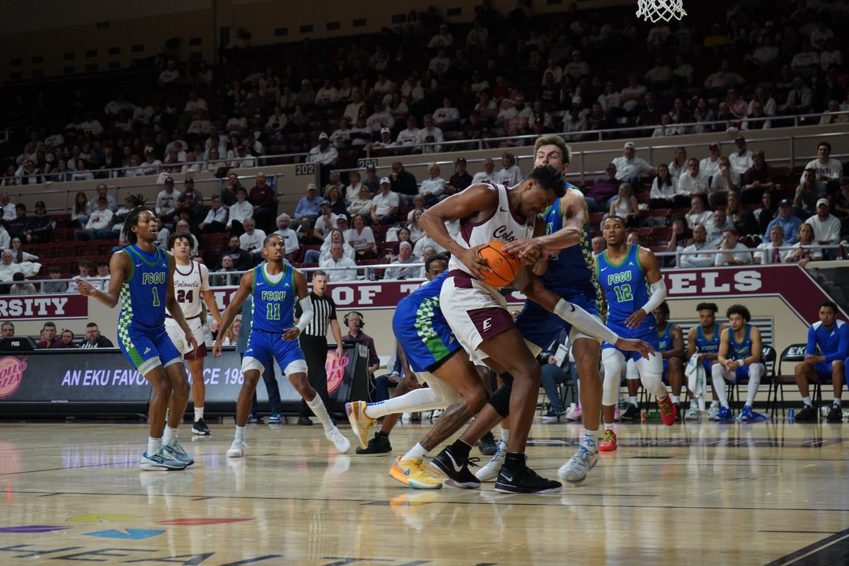 SportsEP's tweet image. Eastern Kentucky University (EKU) men’s basketball took down Florida Gulf Coast University (FGCU) in a late night home conference game on Wed., Feb. 7, 90-82, making them the first team to clinch a spot in the ASUN Championship.

Read more on our site. Link in bio.