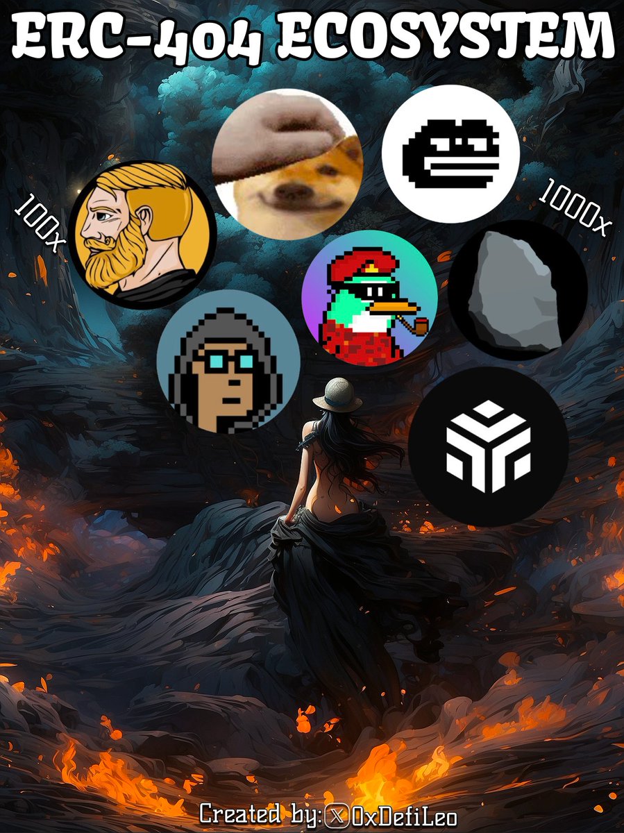 defileo's tweet photo. The #ERC404 is the hottest narrative in 2024 with over 10,000% growth.

ERC-404 is already providing unstoppable returns of 100-1000x.

How does ERC-404 work, and what are the projects with 50x-1000x potential? 🧵👇 https://t.co/0nCSNIsSKF