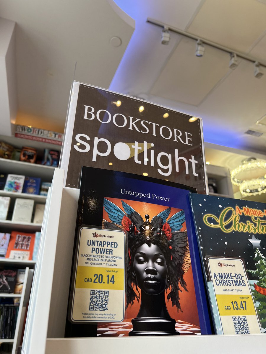advocate_1's tweet photo. After such as challenging day, I found out I just scored a bookstore spotlight in CANADA at The Maple Staple Bookstore! @booksidepress  #UntappedPower #QueensDestiny INTERNATIONAL status..Wow! 

Mark your calendar-
Book signing event: 3/8/24! 
To GOD Be The GLORY!!🙏🏾🙏🏾🙏🏾🥹 https://t.co/SatTMXcptg