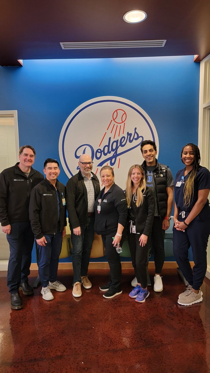 Great time with superstar @UCLAHealth sports medicine team for the @Dodgers spring training physicals. Play Ball and go @Dodgers ⚾⚾⚾