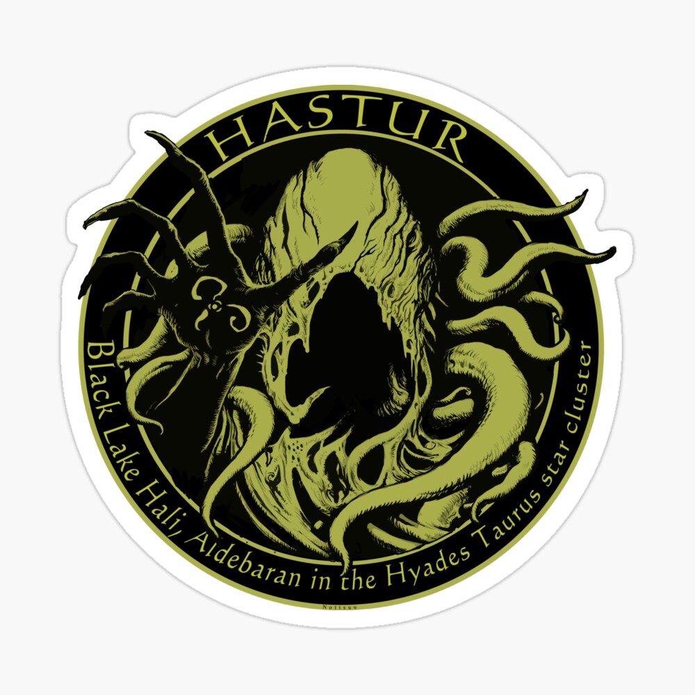 「ハスターの図案をステッカー化してみましたGet my art printed o」|脳痛男@Nottsuoのイラスト